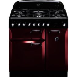 Rangemaster Elan 90cm Dual Fuel 101160 Range Cooker in Cranberry